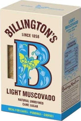 Lichte muscovadosuiker 500 g BILLINGTONS
